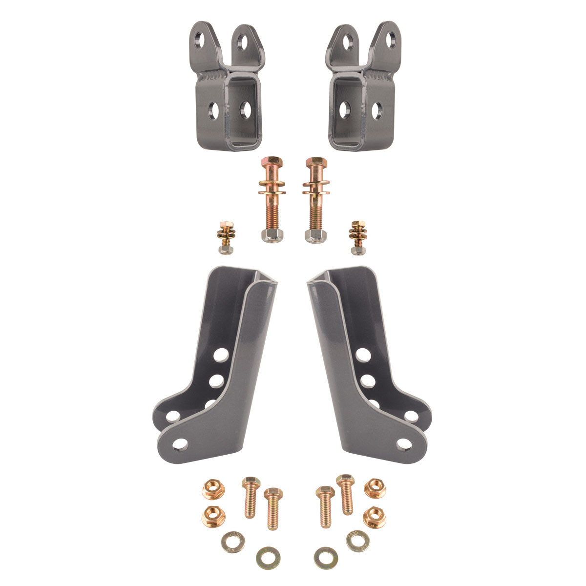 SYNERGY 8819 FRONT AND REAR LOWER SHOCK RELOCATION KIT FOR 18+ WRANGLER JL/JLU