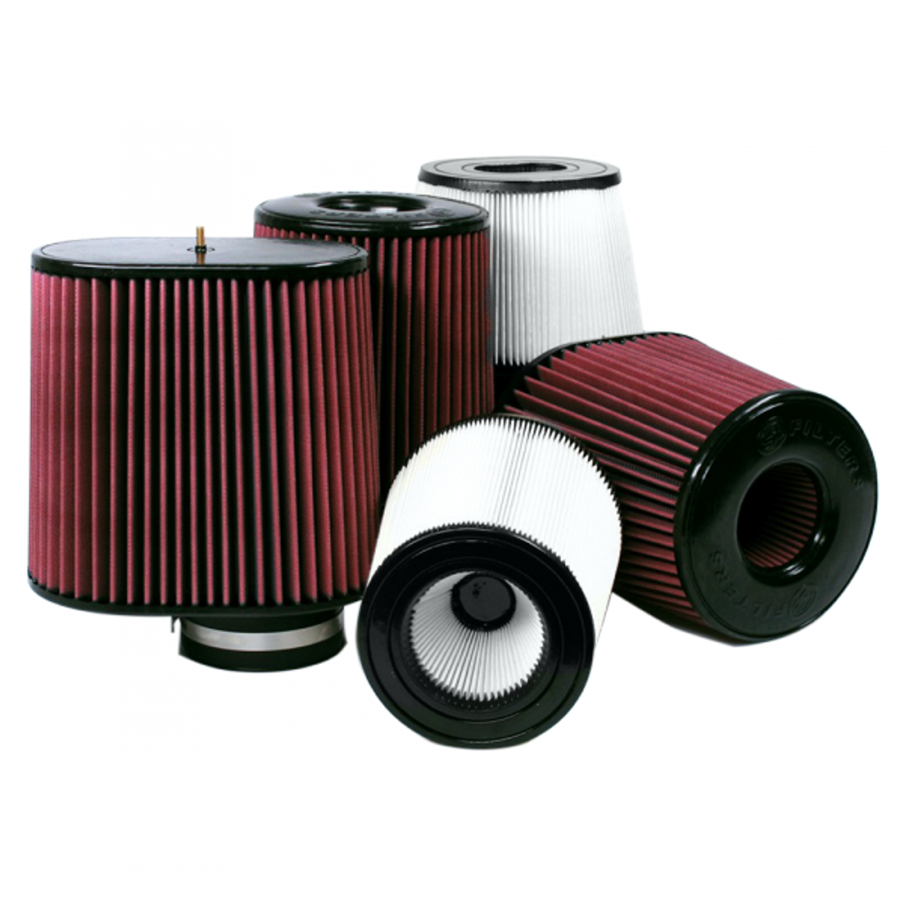 S&B FILTERS CR-90008D AIR FILTERS COMPETITORS INTAKES AFE XX-90008 DRY EXTENDABLE WHITE