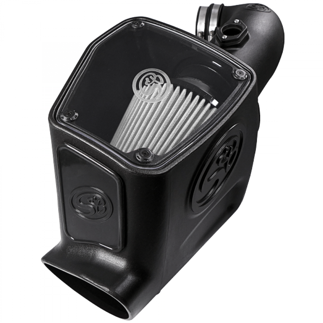 S&B FILTERS 75-5105D COLD AIR INTAKE DRY EXTENDABLE WHITE 2008-2010 FORD F250 F350 V8-6.4L POWERSTROKE