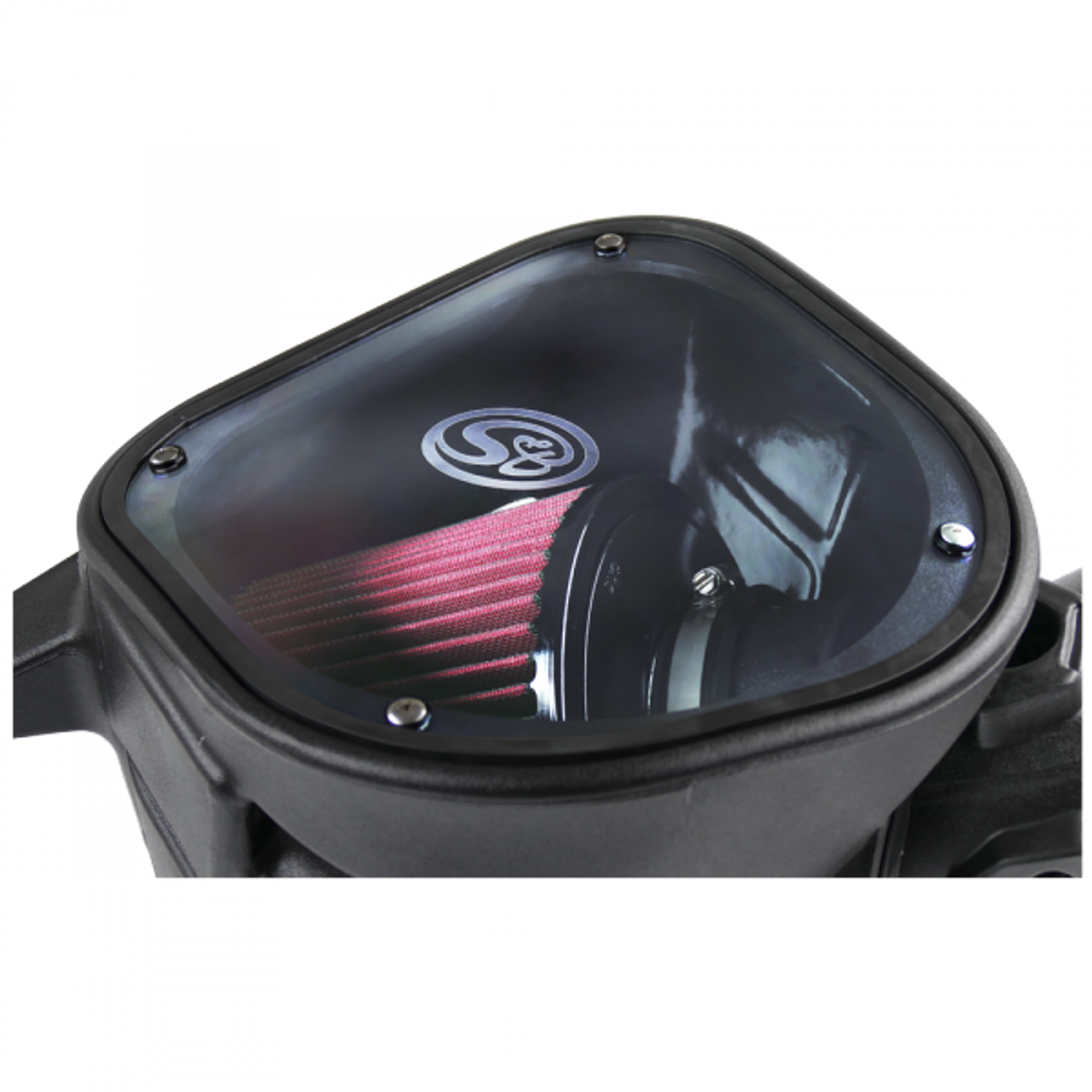 S&B FILTERS 75-5094 COLD AIR INTAKE COTTON CLEANABLE RED 2003-2007 DODGE CUMMINS 5.9L 24V