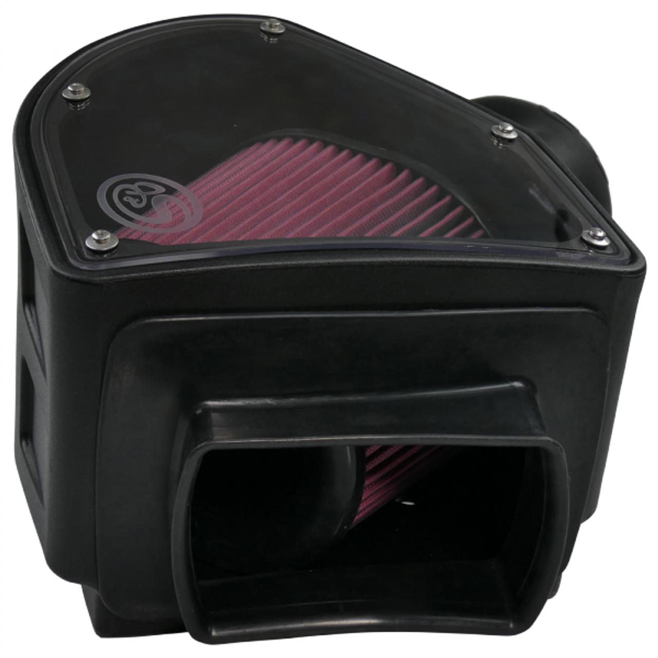 S&B FILTERS 75-5090 COLD AIR INTAKE COTTON CLEANABLE RED 1994-2002 DODGE CUMMINS 5.9L 24V