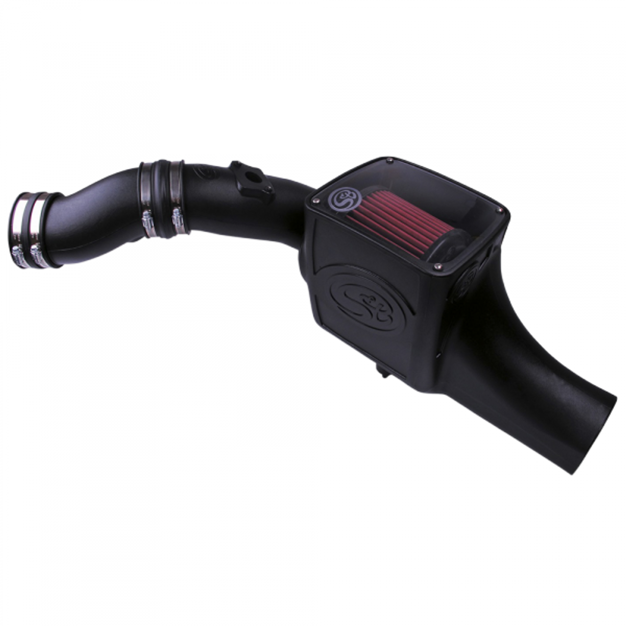 S&B FILTERS 75-5070 COLD AIR INTAKE COTTON CLEANABLE RED 2003-2007 FORD POWERSTROKE 6.0L