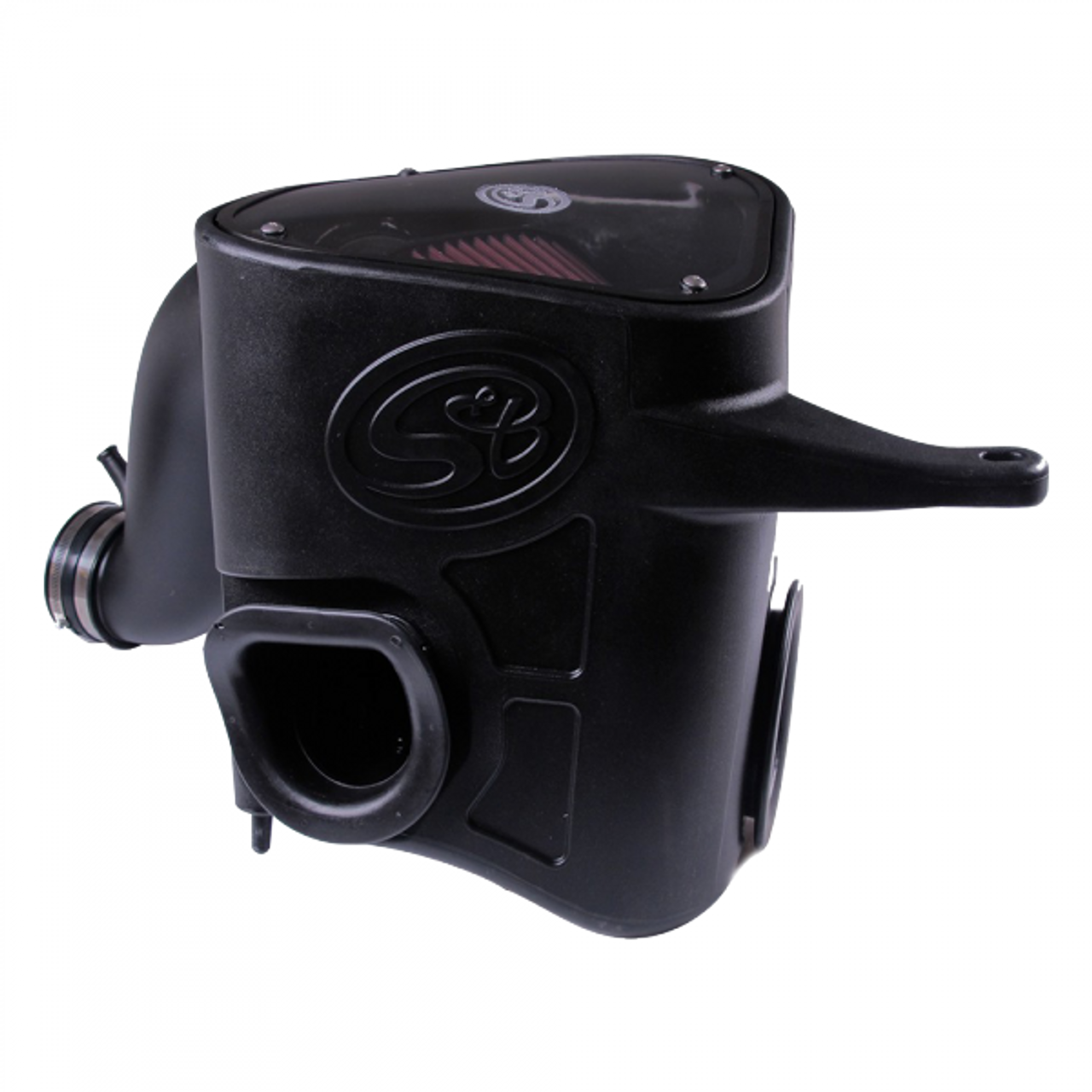 S&B FILTERS 75-5068 COLD AIR INTAKE COTTON CLEANABLE RED 2013-2018 DODGE CUMMINS 6.7L 24V