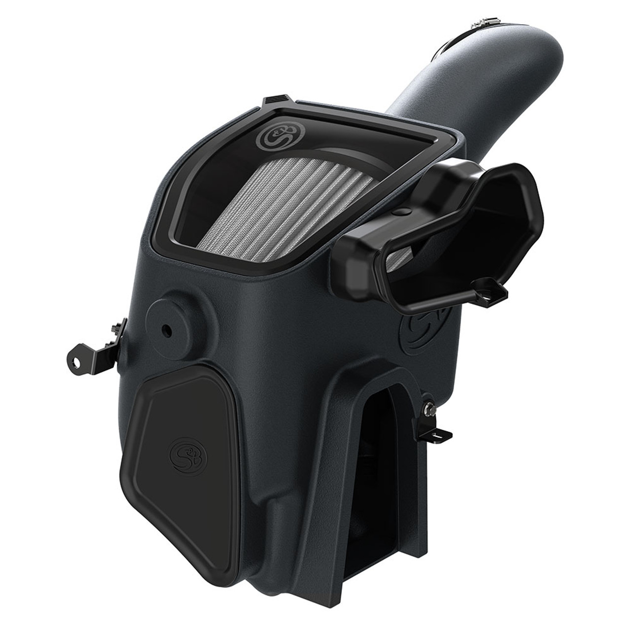 S&B FILTERS 75-5140D COLD AIR INTAKE DRY EXTENDABLE WHITE 2020-2023 FORD POWERSTROKE 6.7L