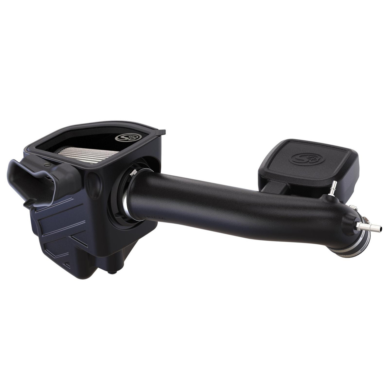 S&B FILTERS 75-5141D COLD AIR INTAKE DRY EXTENDABLE WHITE 2020-2022 FORD F250 F350 7.3L POWERSTROKE