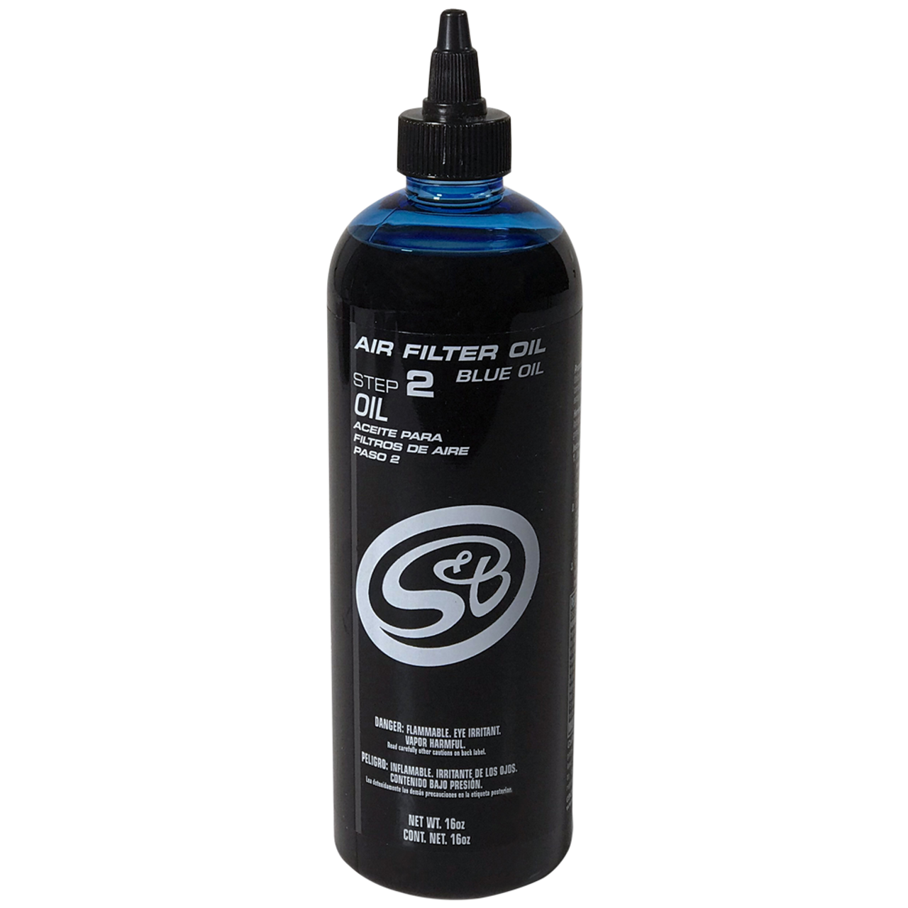 S&B FILTERS 88-0011 16 OZ. BOTTLE OF AIR FILTER OIL - BLUE