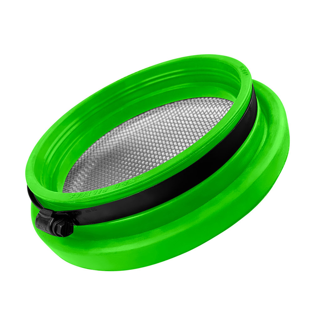 S&B FILTERS 77-3020 TURBO SCREEN GUARD WITH VELOCITY STACK - 5.50 INCH (GREEN)