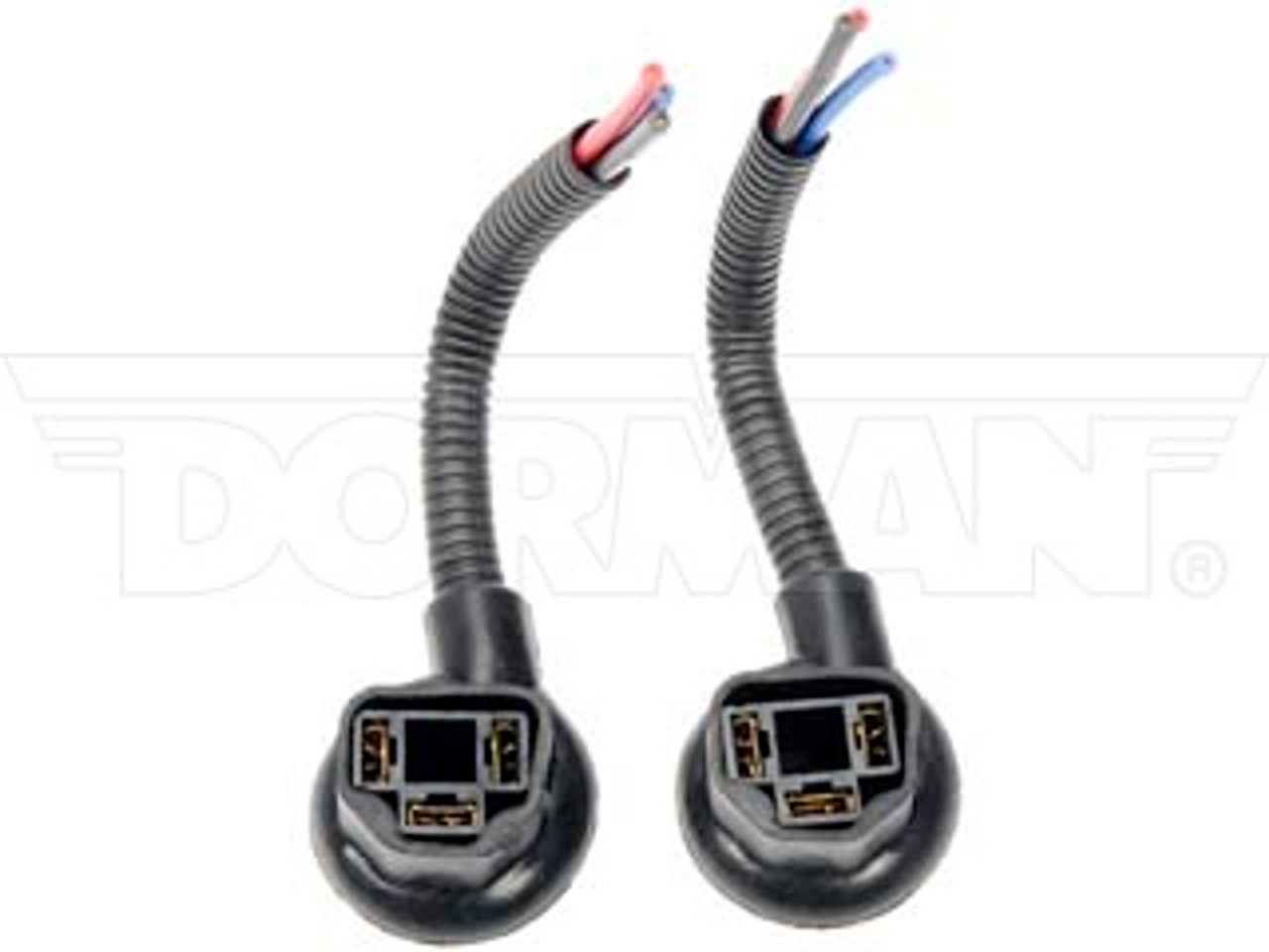 DORMAN 84790 3-WIRE HIGH TEMPERATURE 9003 HEADLAMP PIGTAIL CONNECTOR 1999-2002 FORD F-250/350/450/550 | 1993-2000 GM C/K 2500/3500