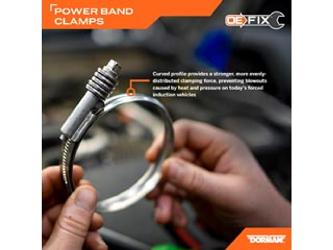 DORMAN 55245 INTERCOOLER POWER BAND HOSE CLAMP (2.5"-3") UNIVERSAL - FOR 2.5"-3" CONNECTIONS