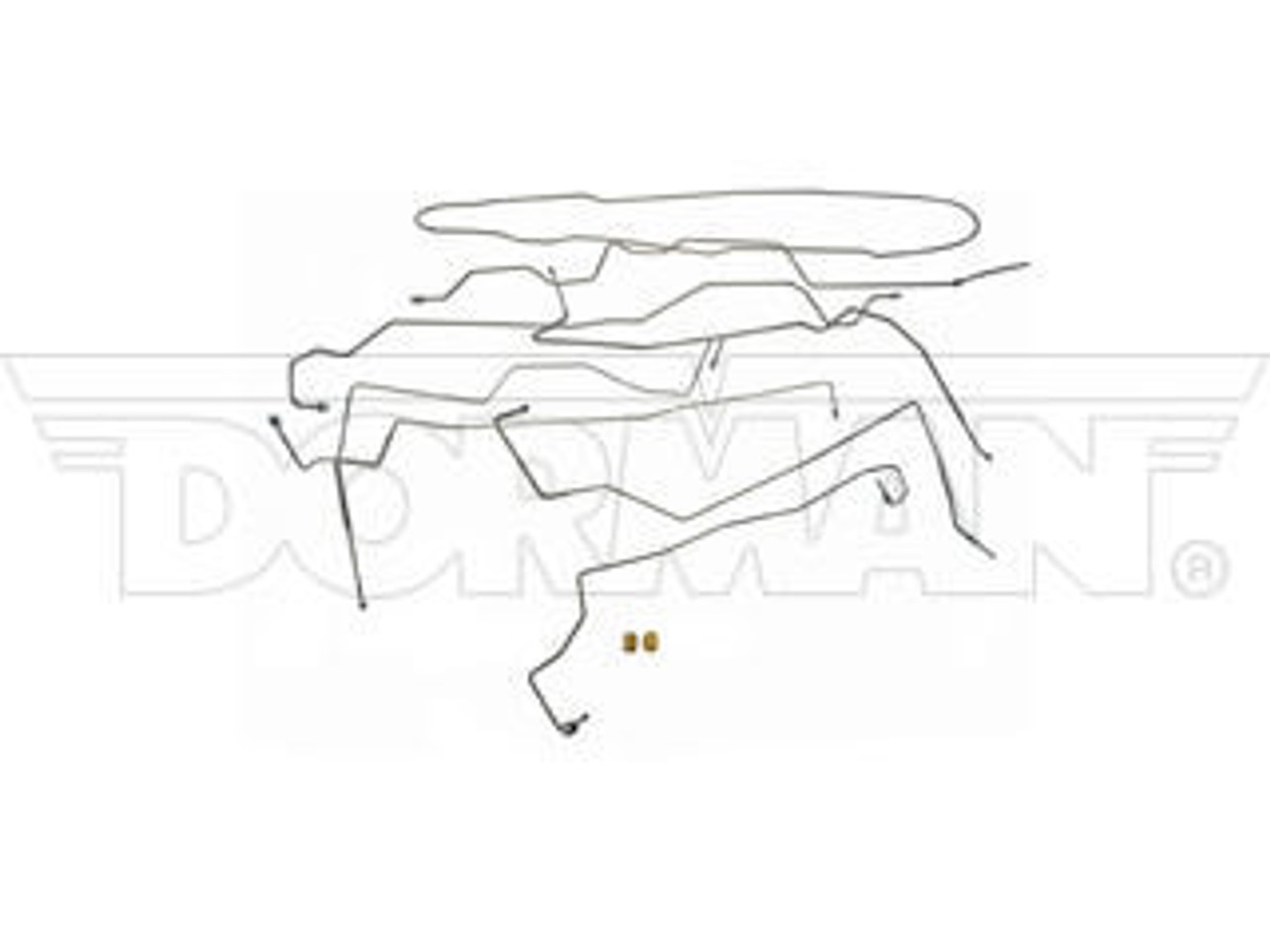 DORMAN 919-245 STAINLESS STEEL BRAKE LINE KIT (6.8' BED) (4-WHEEL ABS) 2001-2003 FORD F-250/350 4WD SRW CREW CAB