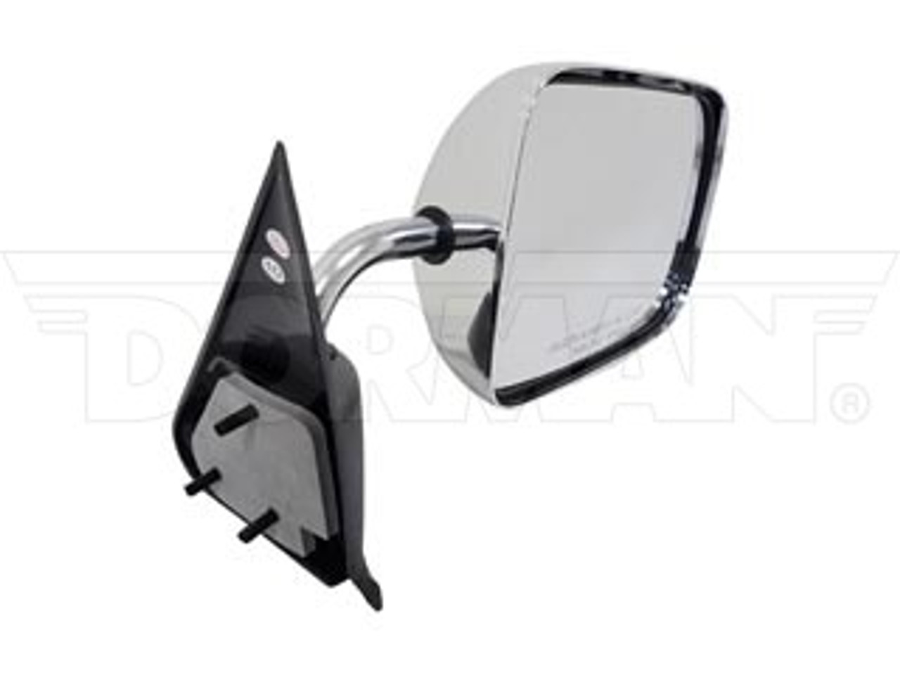 DORMAN 955-222 CHROME/BLACK MANUAL SIDE VIEW MIRROR (RIGHT) (6" X 9") 1994-1997 DODGE RAM 2500/3500