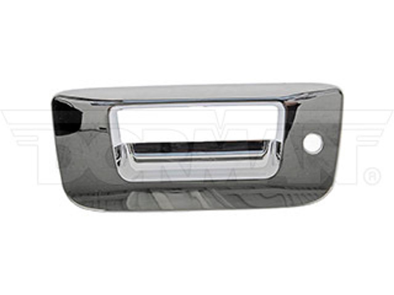 DORMAN 91124 CHROME TAILGATE HANDLE BEZEL (WITHOUT BACKUP CAMERA) (WITH KEYHOLE) 2007.5-2014 GM SILVEADO/SIERRA 2500HD/3500HD
