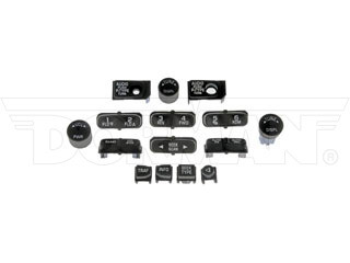 DORMAN 76822 RADIO BUTTONS & KNOBS (AM/FM-CD PLAYER/OPTION CODE UB0) 2003-2005 GM SILVERADO/SIERRA 2500HD/3500HD