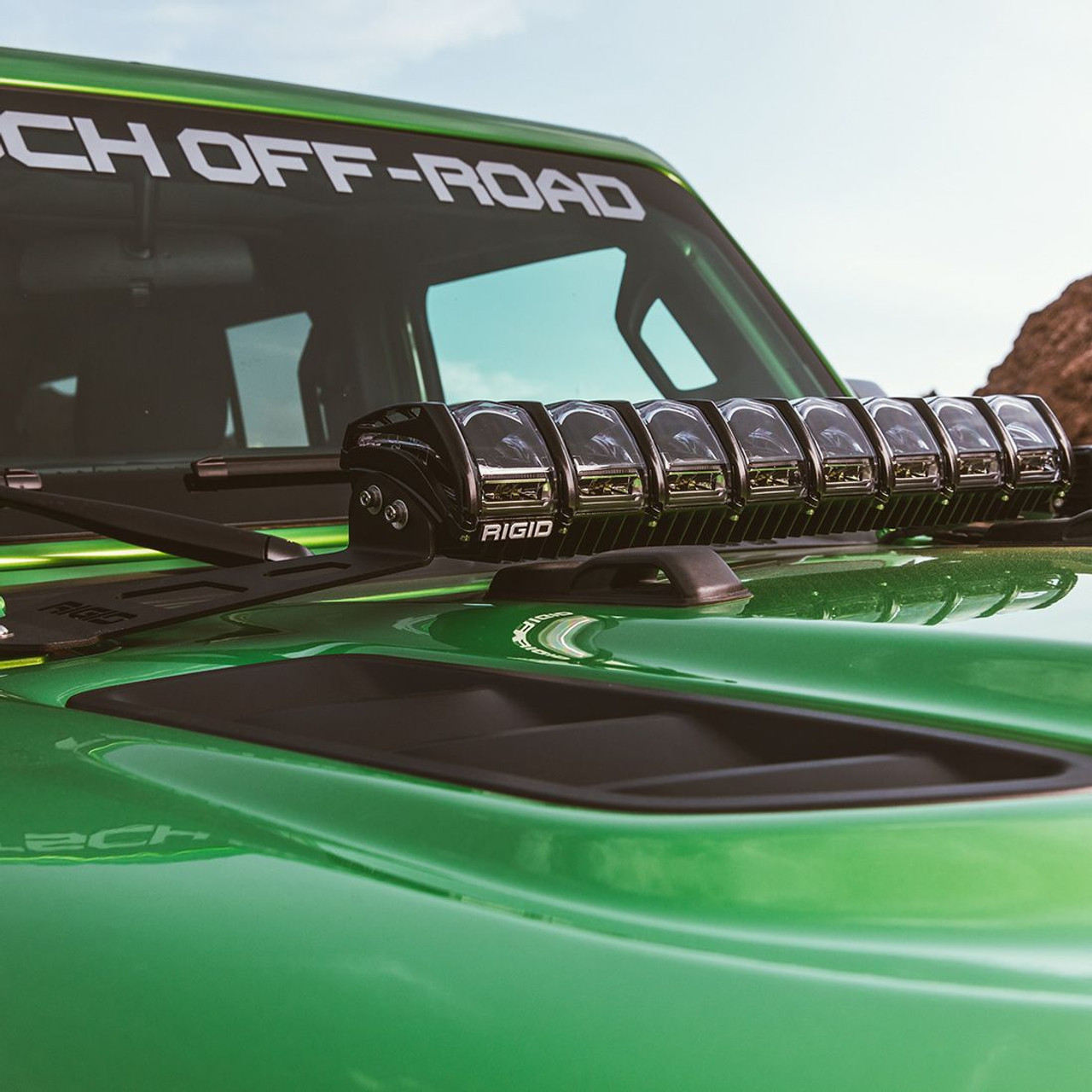RIGID INDUSTRIES 41665 18-PRES JEEP WRANGLER JL ADAPT HOOD MOUNT FITS 20 INCH ADAPT SERIES