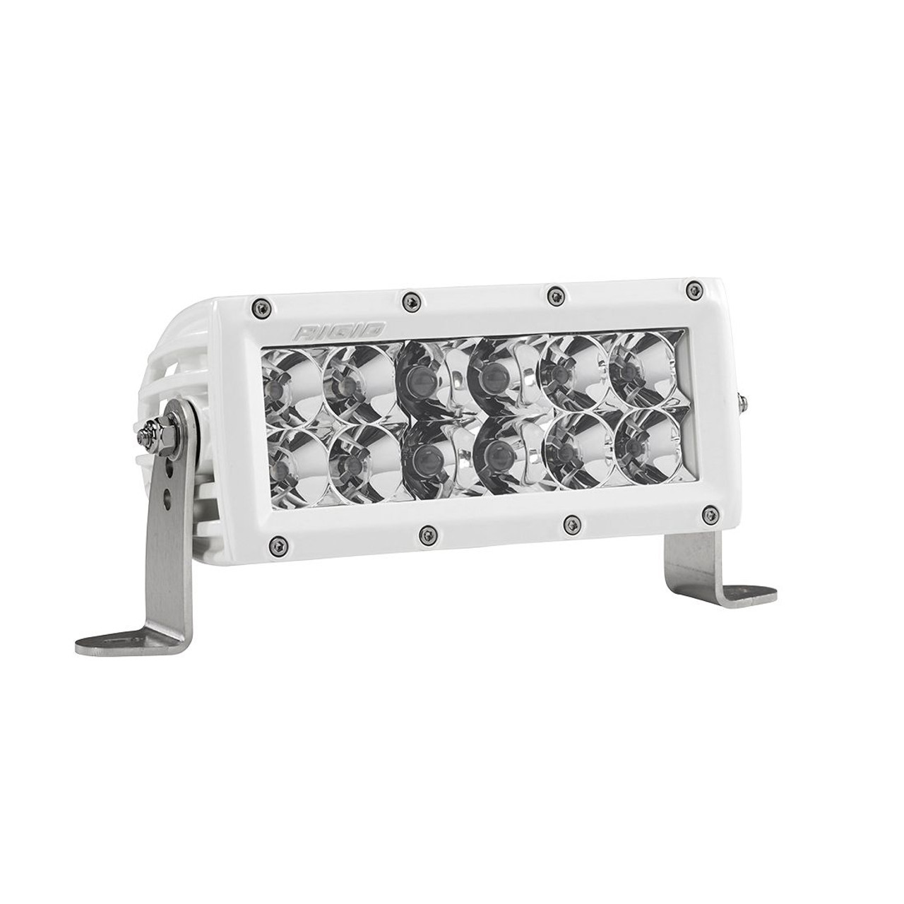 RIGID INDUSTRIES 806313 6 INCH SPOT/FLOOD COMBO LIGHT WHITE HOUSING E-SERIES PRO