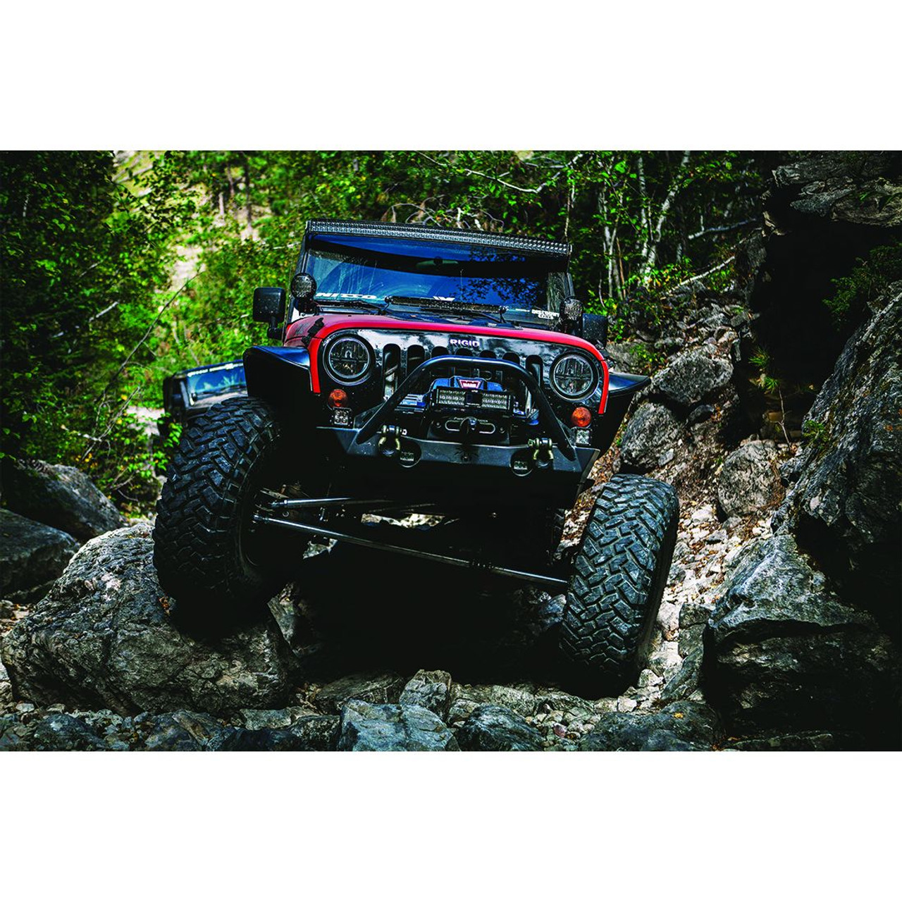 RIGID INDUSTRIES 55008 7 INCH ROUND HEADLIGHT HEATED NON JK PAIR
