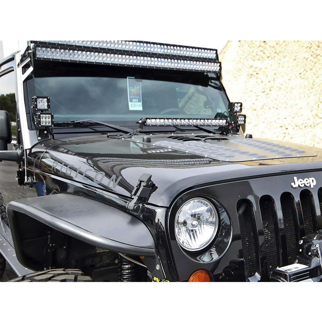 RIGID INDUSTRIES 40335 07-17 JEEP JK DUAL D-SERIES PRO A-PILLAR MOUNT D-SERIES PRO