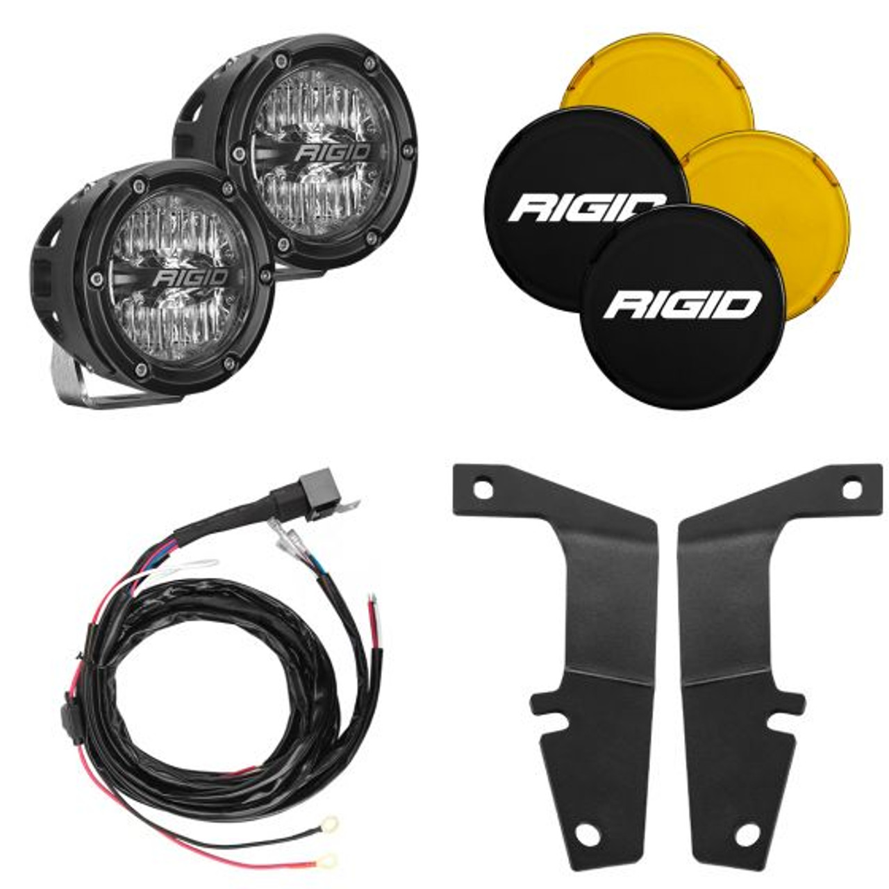 RIGID INDUSTRIES 46704 2010-2020 TOYOTA 4RUNNER A-PILLAR LIGHT KIT, INCLUDES 4 INCH 360-SERIES DRIVE RIGID INDUSTRIES 46704 2010-2020 TOYOTA 4RUNNER A-PILLAR LIGHT KIT, INCLUDES 4 INCH 360-SERIES DRIVE