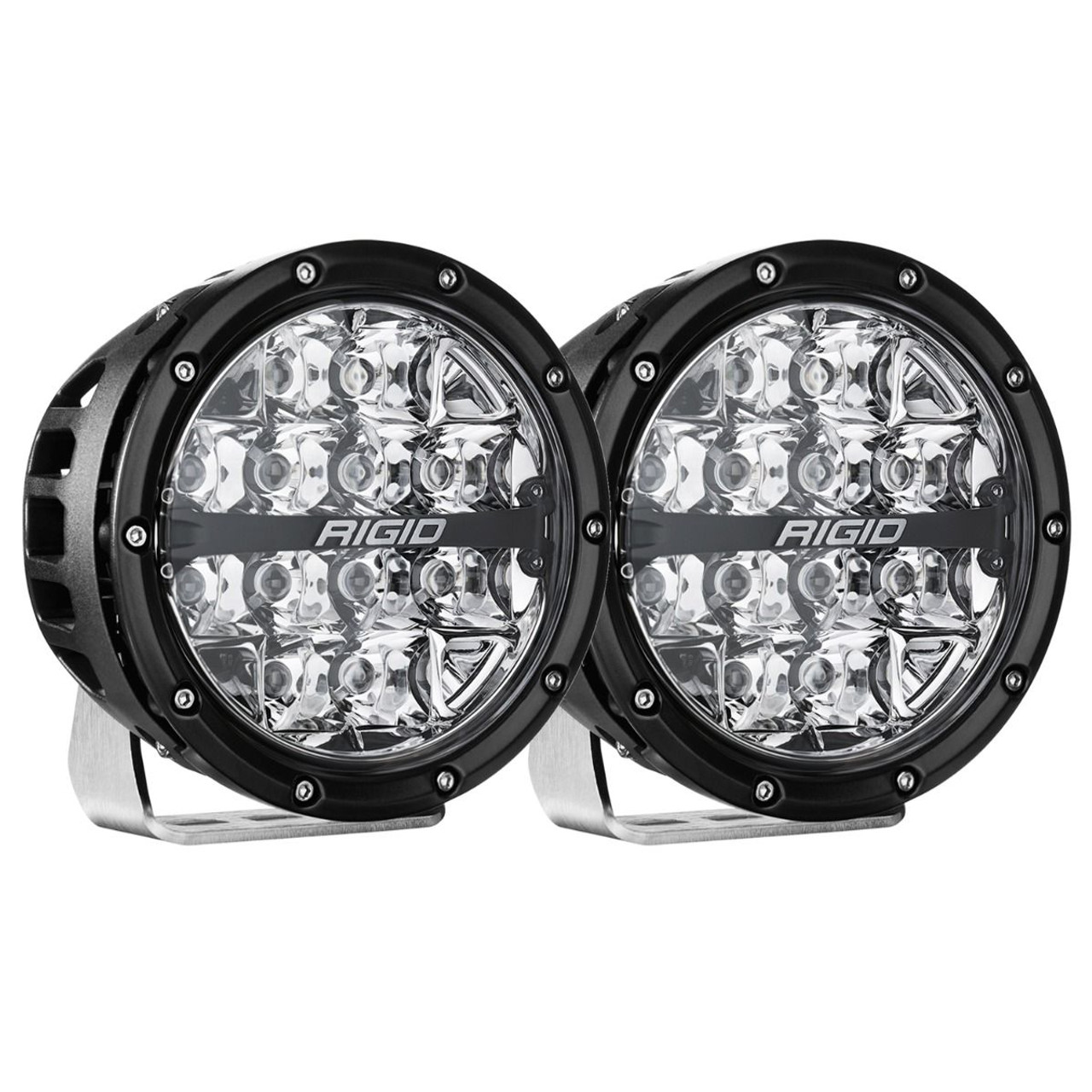 RIGID INDUSTRIES 36412 360-SERIES 6 INCH OFF-ROAD LAMP SPOT BEAM RGBW BACKLIGHT SET OF 2