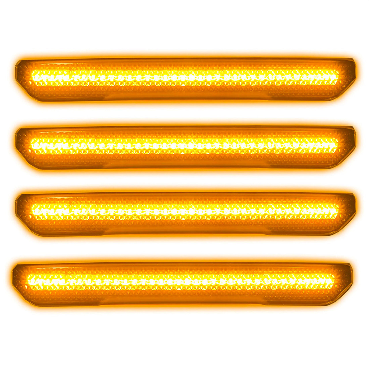 RECON 264230BK SMOKED AMBER LED FENDER LIGHTS FOR 2020-2023 GMC SIERRA 2500HD/3500HD