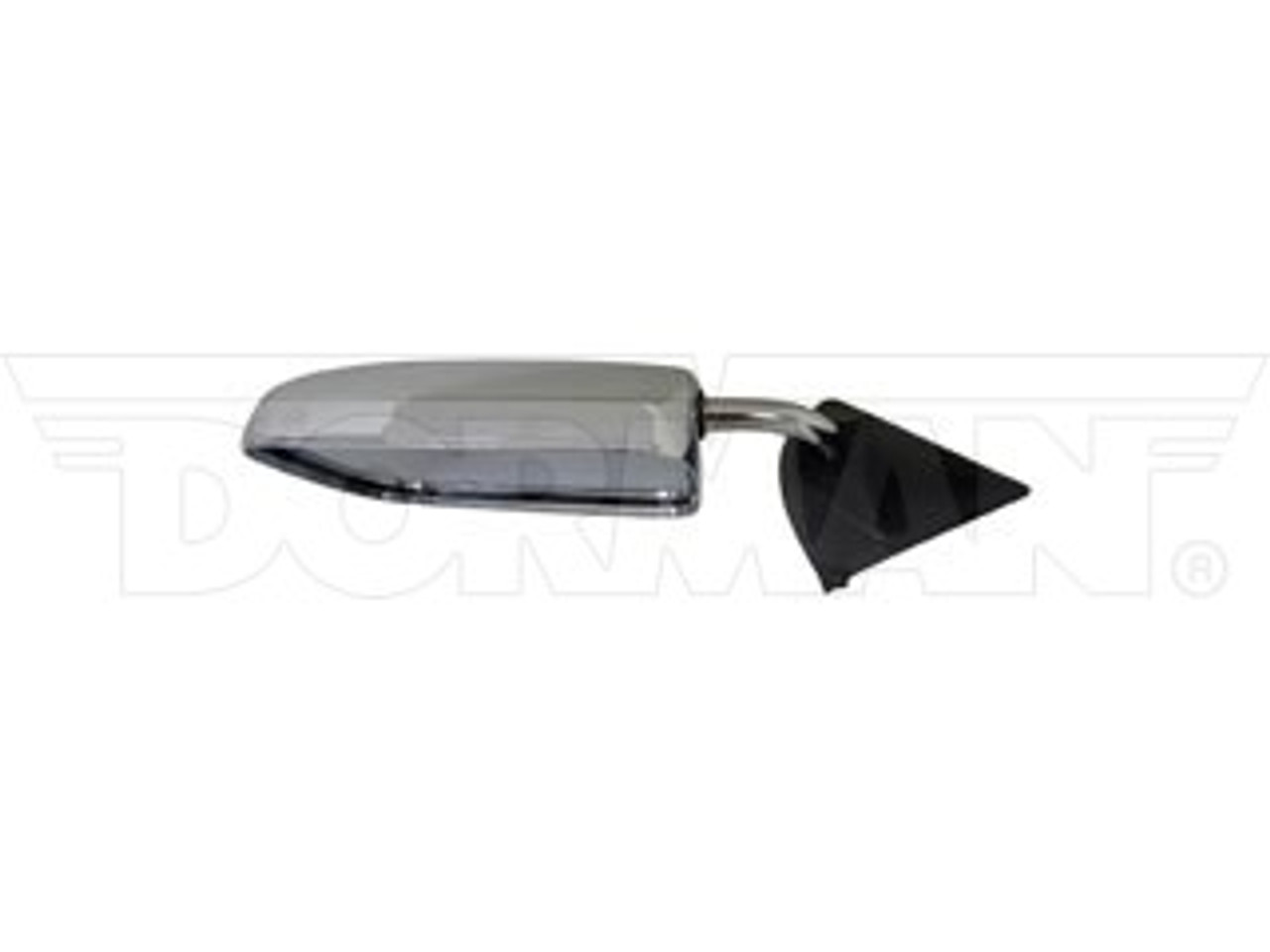 DORMAN 955-221 CHROME/BLACK MANUAL SIDE VIEW MIRROR (LEFT) (6" X 9") 1994-1997 DODGE RAM 2500/3500