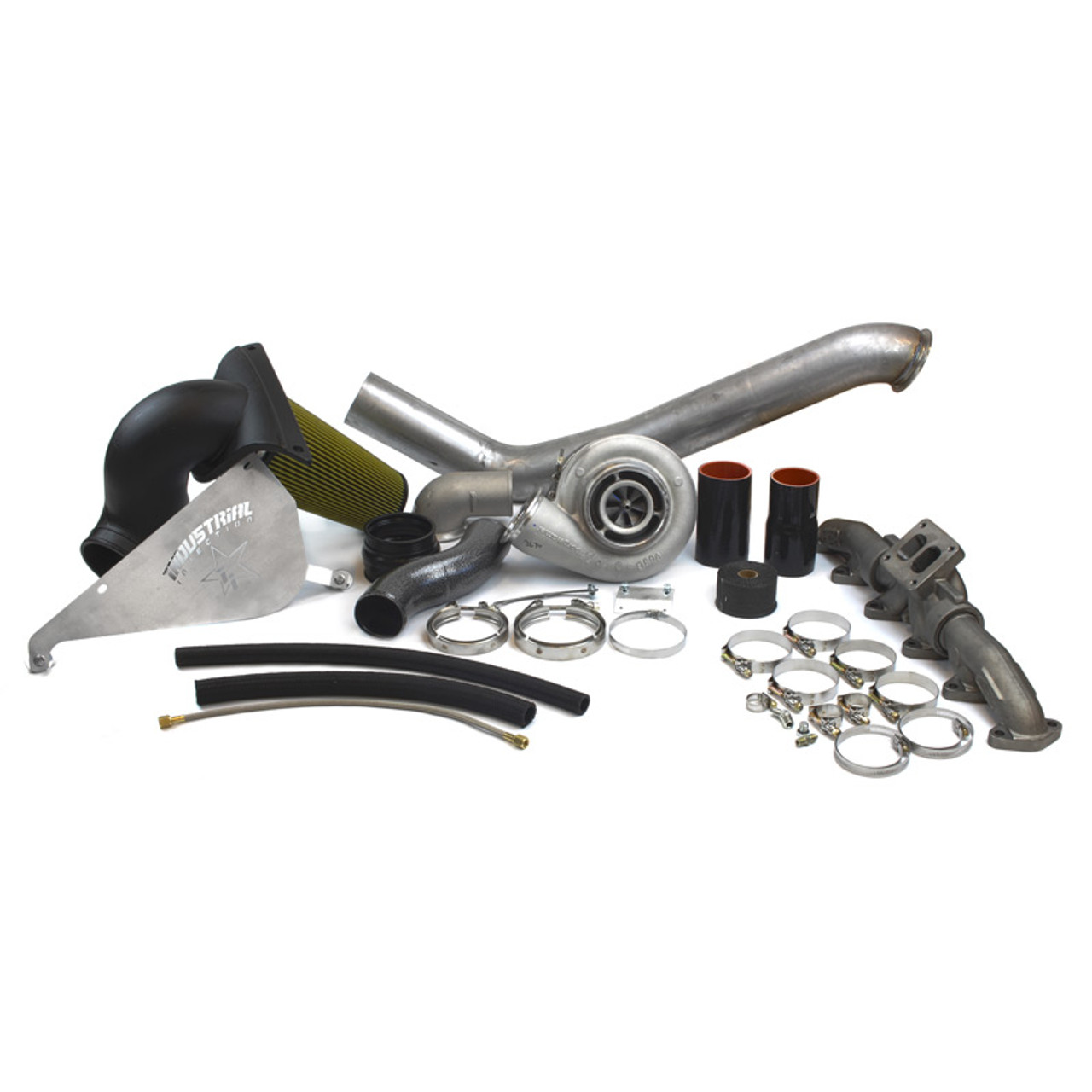 INDUSTRIAL INJECTION 227427 DODGE S475 TURBO SWAP KIT — 2003–2007 5.9L CUMMINS (1.00 A/R)