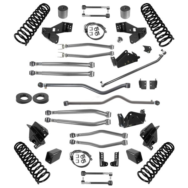 SYNERGY 8044-45 4.5 INCH LIFT STAGE 4 SUSPENSION SYSTEM FOR 07-18 WRANGLER JKU 4 DR