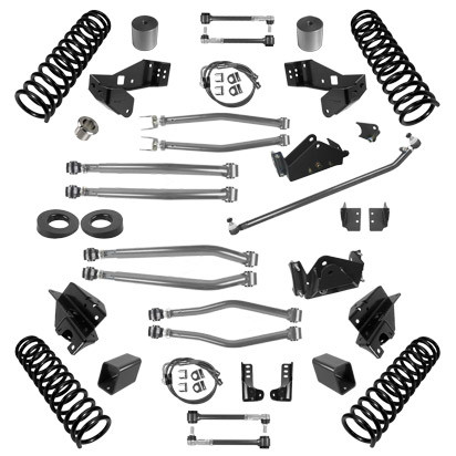 SYNERGY 8044-30 3.0 INCH LIFT STAGE 4 SUSPENSION SYSTEM FOR 07-18 WRANGLER JKU 4 DR