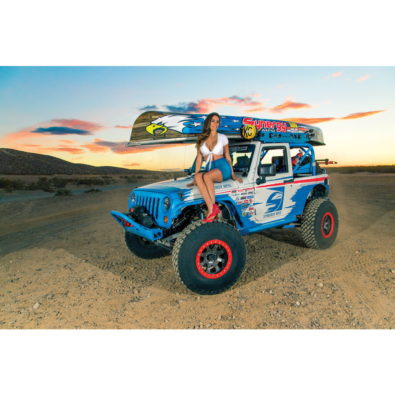 SYNERGY 8032-06 2 DOOR REAR COIL SPRING STRETCH KIT FOR 07-18 WRANGLER JK