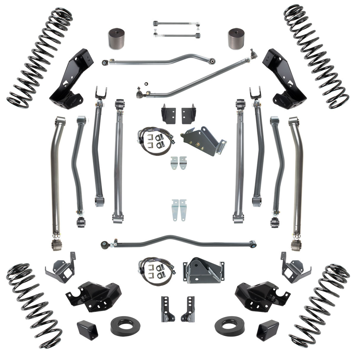 SYNERGY 8044-60 6.0 INCH LIFT STAGE 4 SUSPENSION SYSTEM FOR 07-18 WRANGLER JKU 4 DR