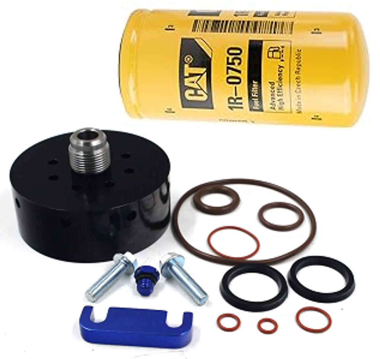 CPP FUEL FILTER ADAPTER KIT WITH SPACER FOR 01-16 GM DURAMAX ENGINE