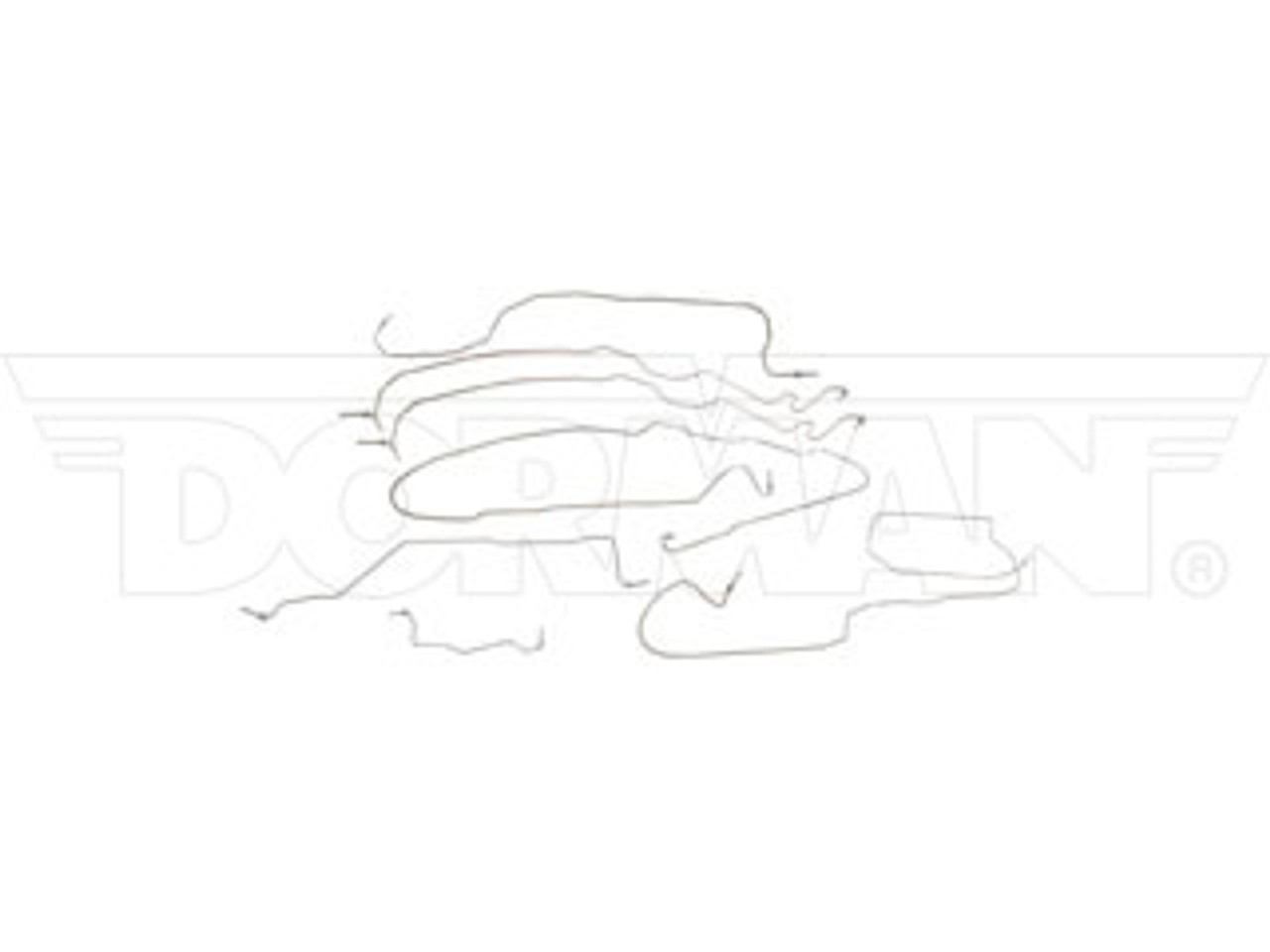 DORMAN 919-155 STAINLESS STEEL BRAKE LINE KIT (137" WHEELBASE) 2001-2002 GM SILVERADO/SIERRA 3500HD DRW CAB & CHASSIS