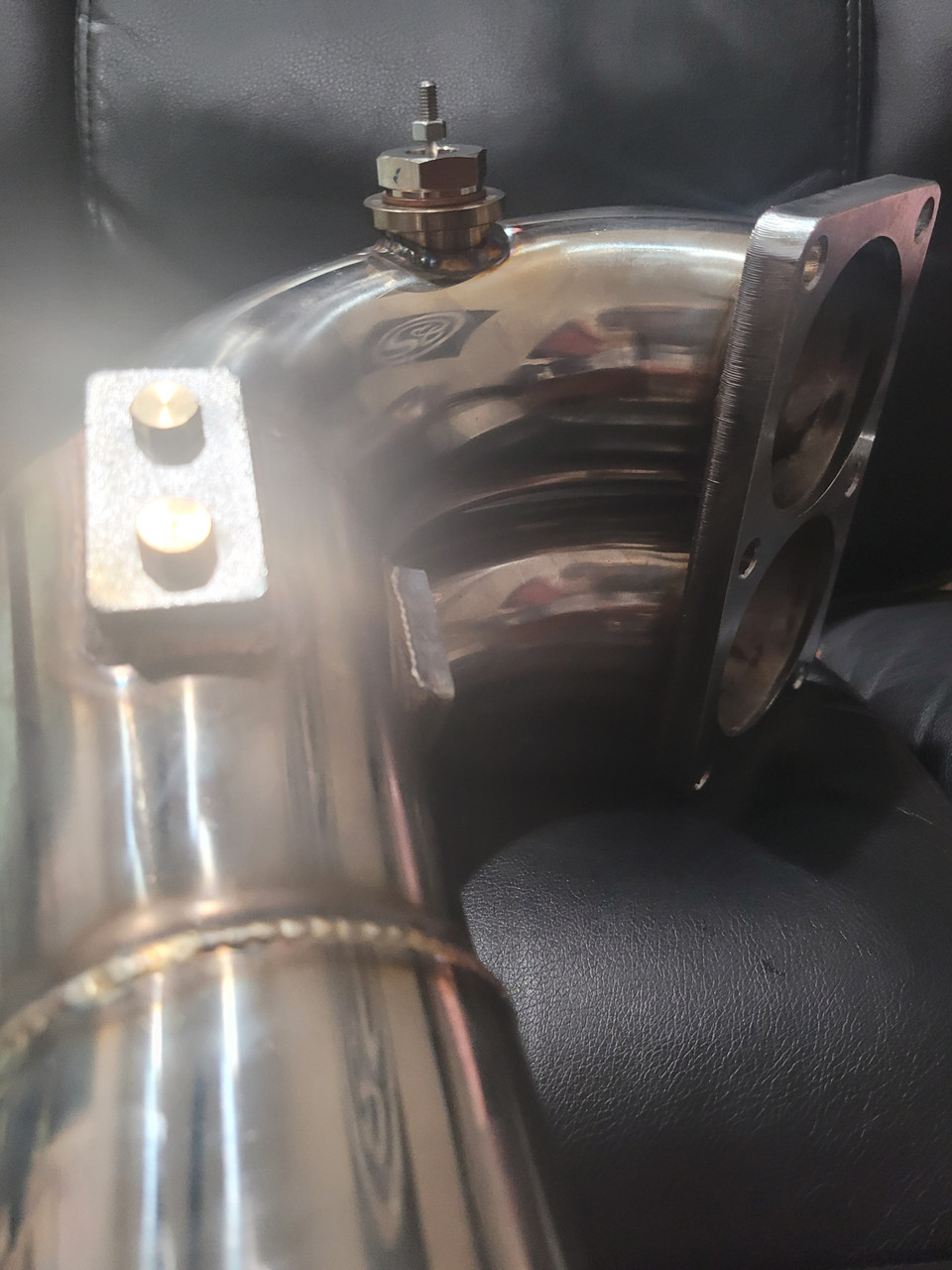 CPP 3.5" STAINLESS STEEL INTAKE ELBOW FOR 2007.5-2018 DODGE RAM WITH CUMMINS 6.7L