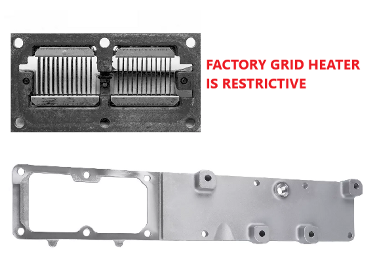 CPP GRID HEATER UPGRADE KIT WITH HIGH FLOW INTAKE KIT FOR 2007.5-2018 DODGE RAM WITH 6.7L CUMMINS ENGINE