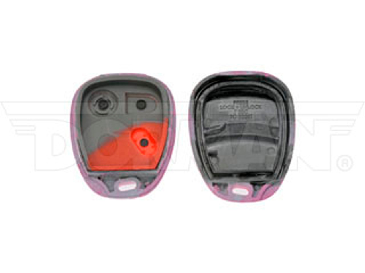 DORMAN 13622PKC KEYLESS REMOTE CASE - PINK DIGITAL CAMO 2001-2002 GM SILVERADO/SIERRA 2500HD/3500HD