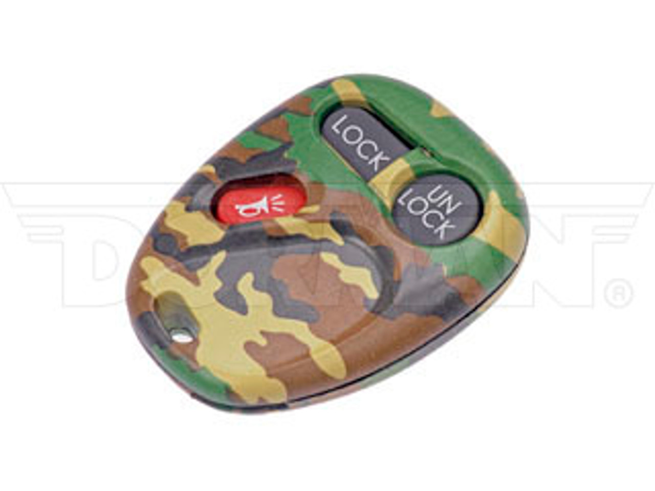 DORMAN 13622GNC KEYLESS REMOTE CASE - GREEN WOODLAND CAMO 2001-2002 GM SILVERADO/SIERRA 2500HD/3500HD