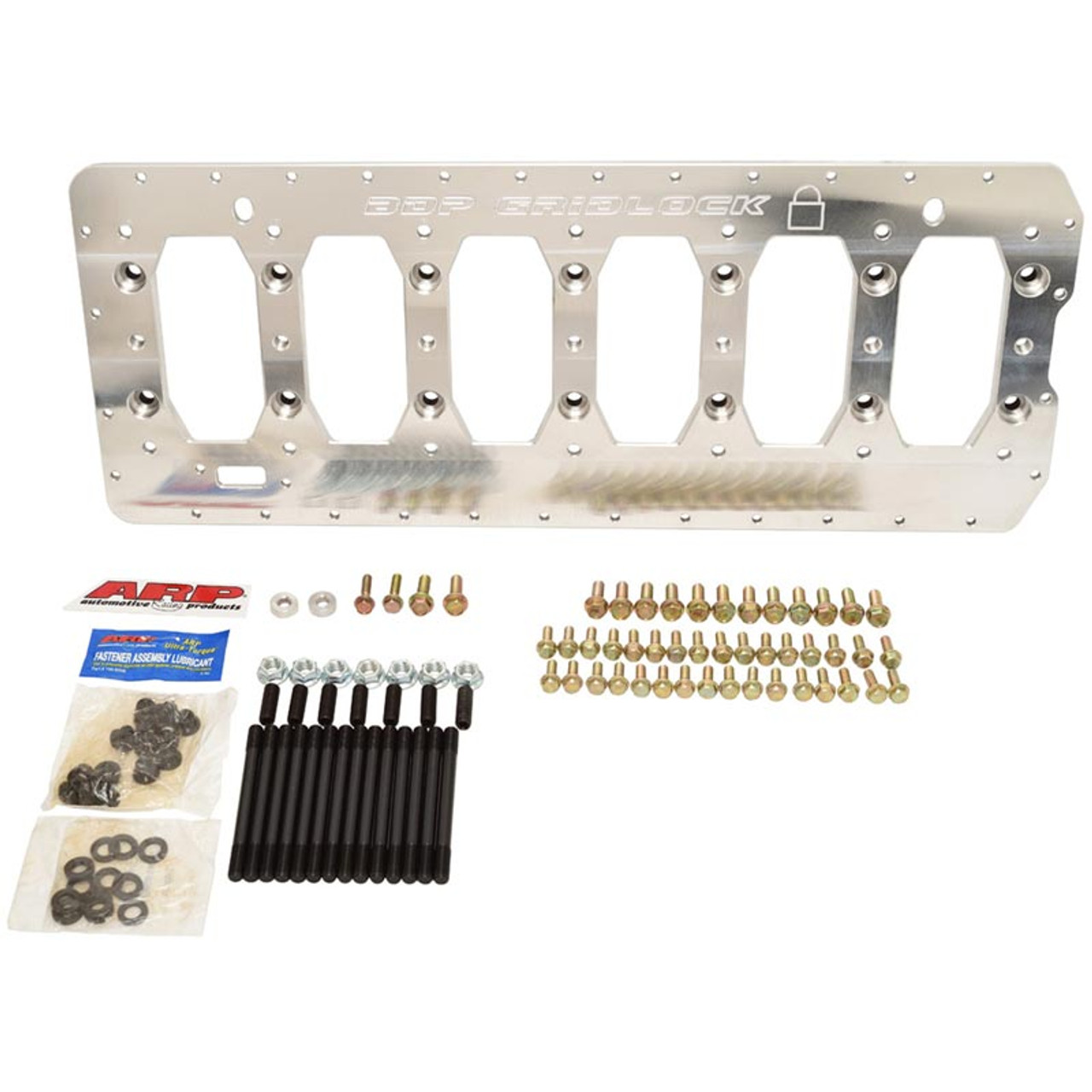 BEANS DIESEL 210300 ALUMINUM GRIDLOCK GIRDLE KIT WITH ARP STUDS FOR 2003-2018 DODGE RAM WITH 5.9L/6.7L CUMMINS ENGINE