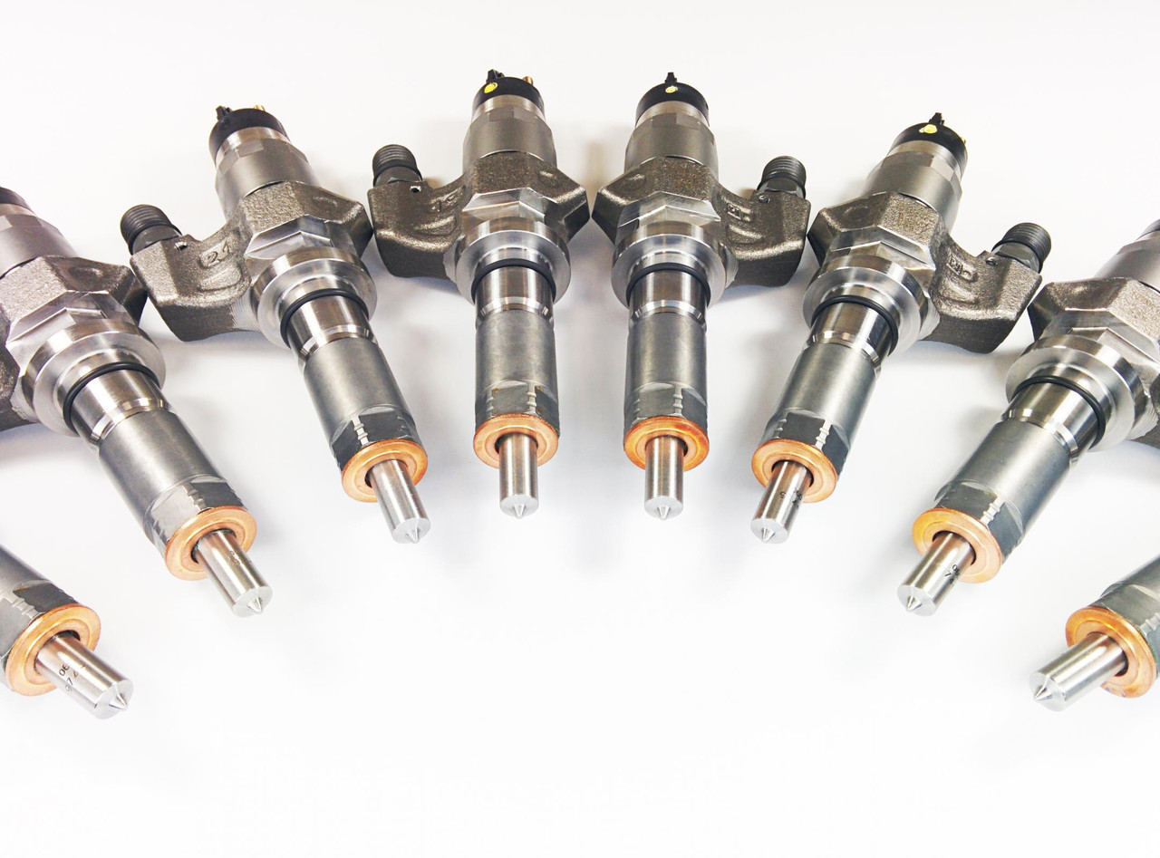 DDP LB7-200 DURAMAX 01-04 LB7 REMAN INJECTOR SET 100 PERCENT OVER SAC NOZZLE