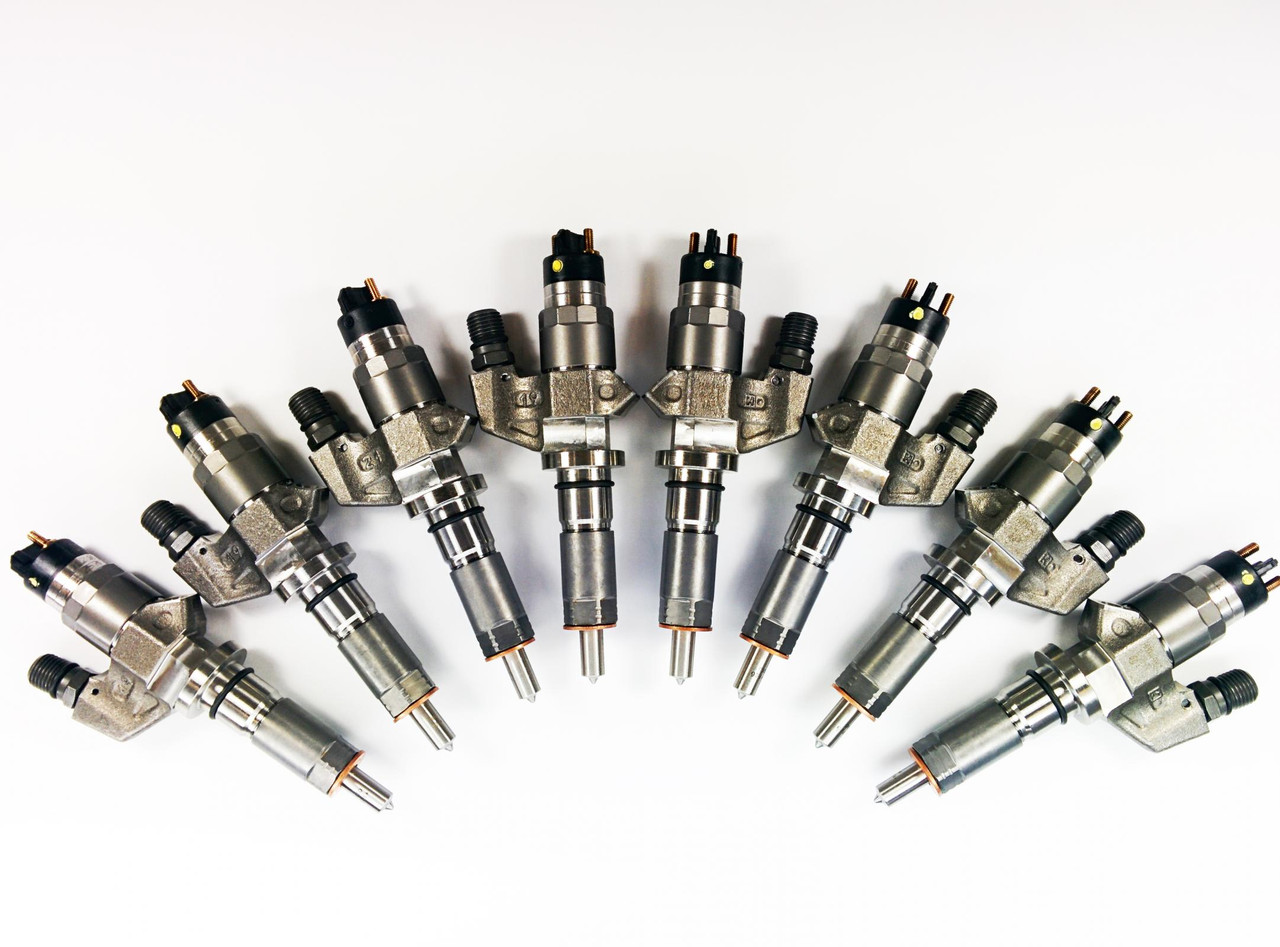 DDP LB7-200 DURAMAX 01-04 LB7 REMAN INJECTOR SET 100 PERCENT OVER SAC NOZZLE