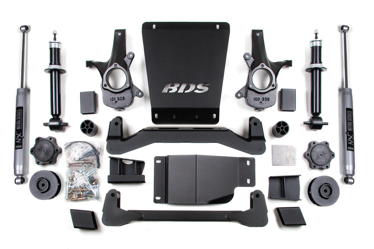 BDS SUSPENSION BDS900FS 4 INCH LIFT KIT AVALANCHE SURBURBAN TAHOE OR YUKON 1500 07-14 4WD 3 INCH LIFT COIL SPACER FOX 2.0 PERFORMANCE