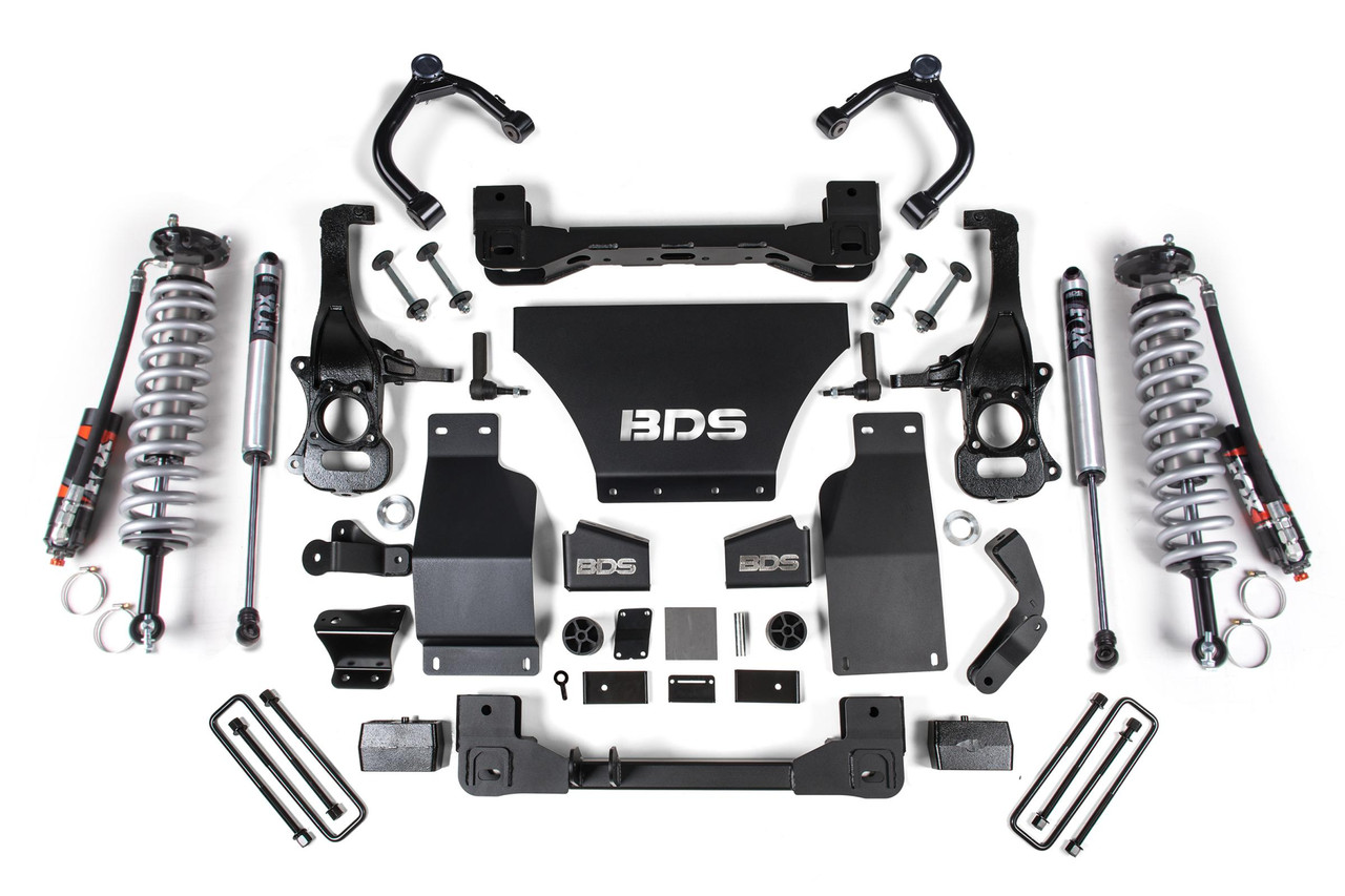 BDS SUSPENSION BDS787FPE 2.5 INCH LIFT KIT FOX 2.5 PERFORMANCE ELITE COIL-OVER CHEVY TRAIL BOSS OR GMC AT4 1500 19-24 4WD GAS FOX 2.5 PERFORMANCE ELITE SHOCKS