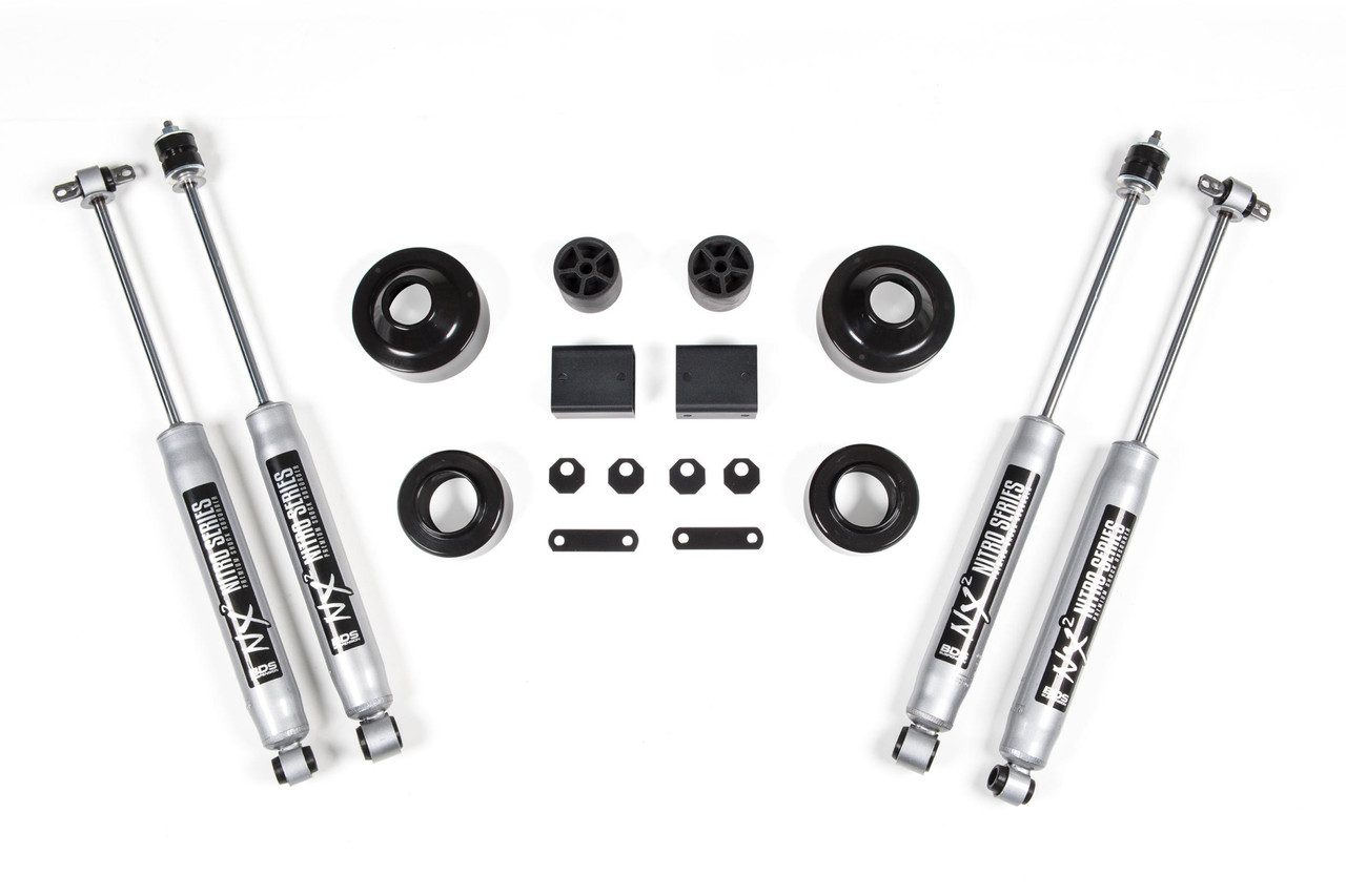 BDS SUSPENSION BDS463H 2 INCH LIFT KIT COIL SPACER JEEP WRANGLER JK 07-18 2/4-DOOR NX2 NITRO SHOCKS