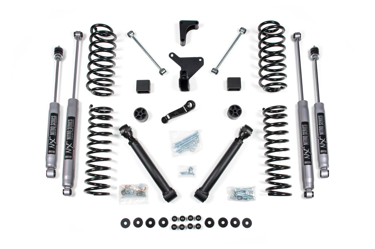 BDS SUSPENSION BDS448H 4 INCH LIFT KIT JEEP GRAND CHEROKEE WJ 99-04 NX2 NITRO