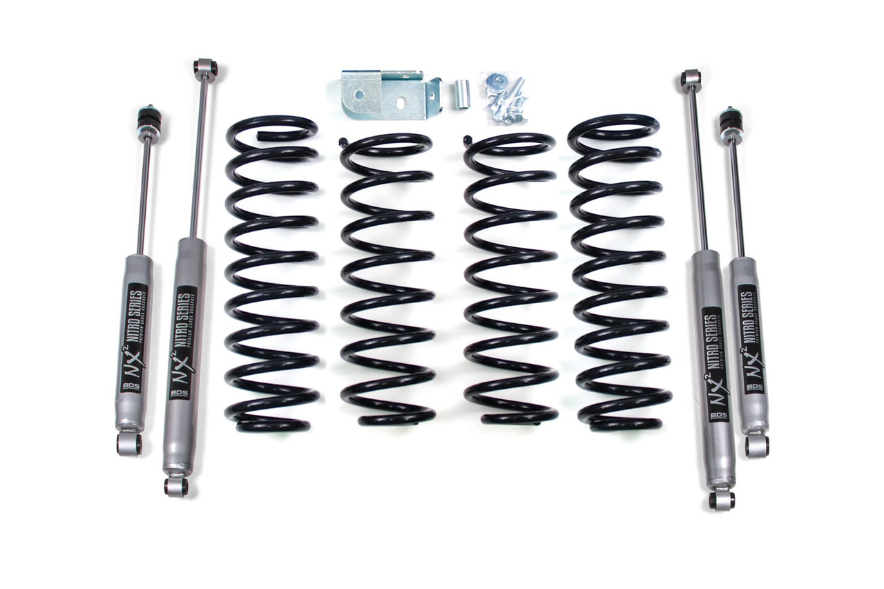 BDS SUSPENSION BDS445H 2 INCH LIFT KIT JEEP GRAND CHEROKEE ZJ 93-98 NX2 NITRO SHOCKS