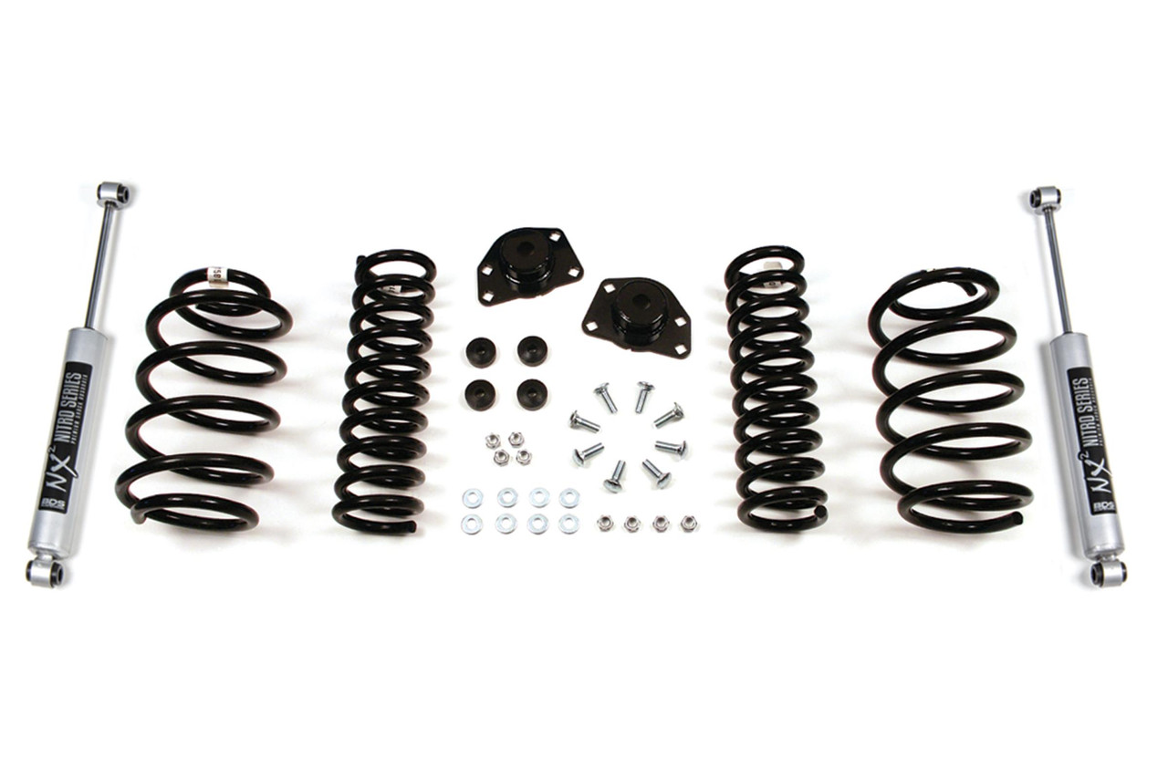 BDS SUSPENSION BDS442H 2 INCH LIFT KIT JEEP LIBERTY KJ 02-07 NX2 NITRO SHOCKS