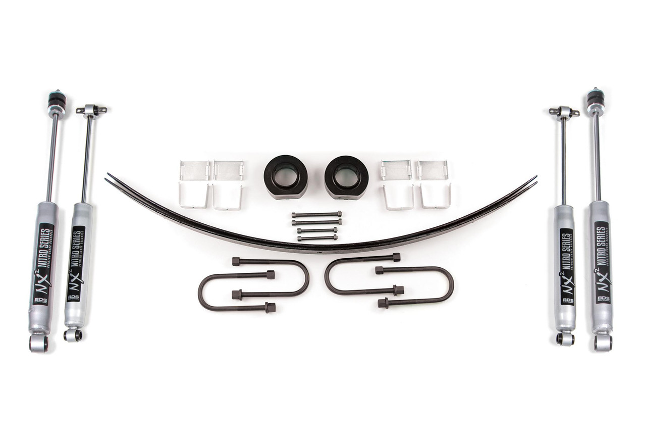 BDS SUSPENSION BDS426H 1.75 INCH LIFT KIT JEEP CHEROKEE XJ 84-01 CHRYSLER 8.25 AXLE WITH NX2 SHOCKS