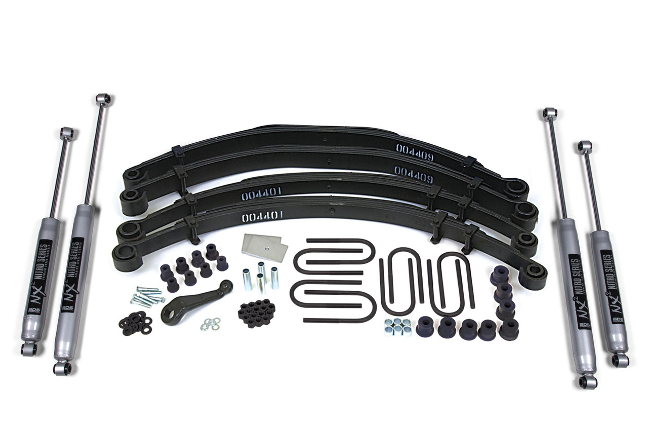 BDS SUSPENSION BDS407H 4 INCH LIFT KIT JEEP CJ5/CJ7 76-81 NX2 NITRO