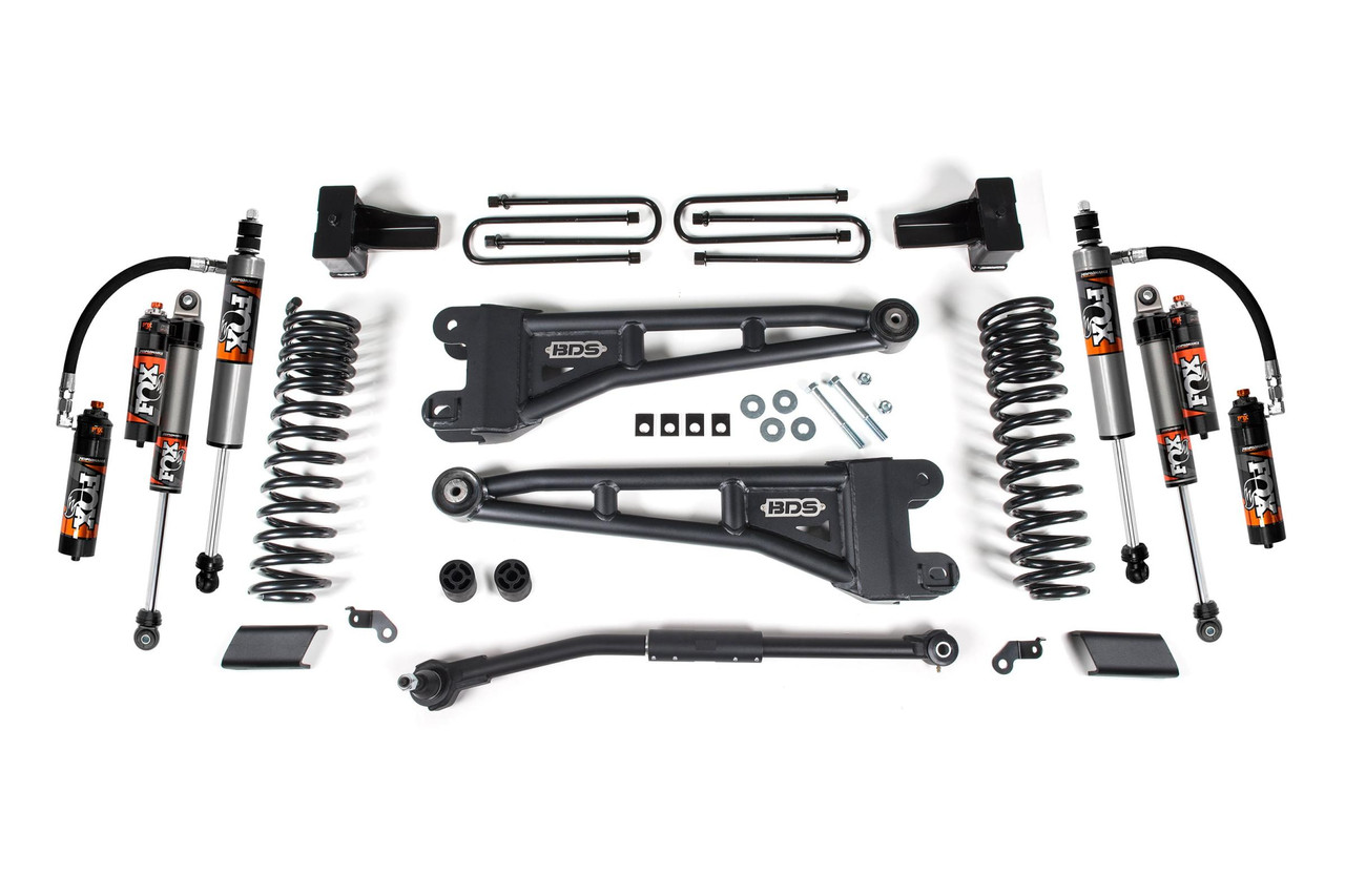 BDS SUSPENSION BDS2219FPE 2.5 INCH LIFT KIT W/ RADIUS ARM FORD F450 SUPER DUTY 20-22 4WD DIESEL & GAS FOX 2.5 PERFORMANCE ELITE SHOCKS