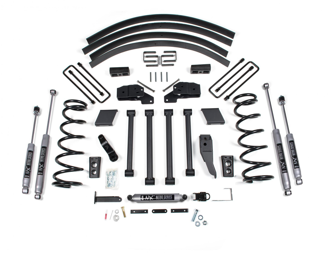 BDS SUSPENSION BDS217FS 5 INCH LIFT KIT DODGE RAM 2500/3500 00-02 4WD BLOCK KIT WITHOUT FACTORY OVERLOAD FOX 2.0 PERFORMANCE