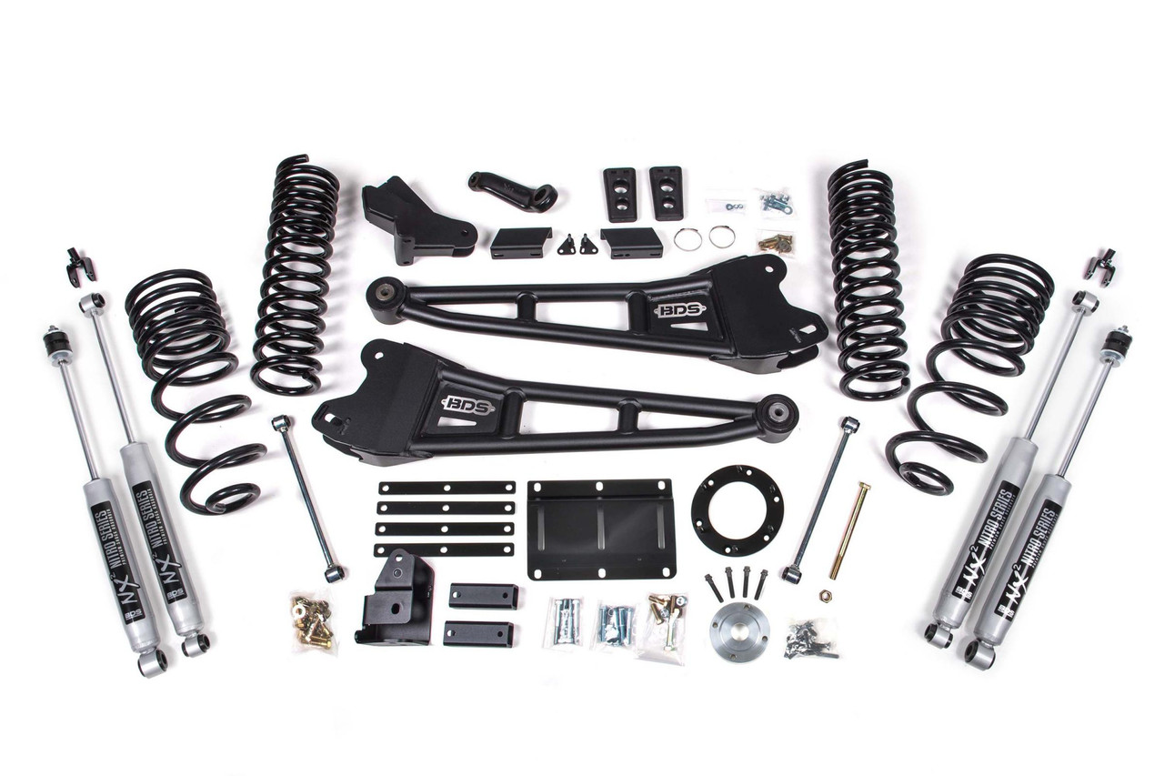 BDS SUSPENSION BDS2101FS 5.5 INCH LIFT KIT W/ RADIUS ARM RAM 2500 14-18 4WD GAS FOX 2.0 PERFORMANCE SHOCKS